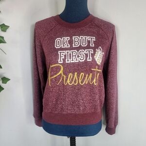 Rosie Harlow Christmas Sweatshirt Style Knit Top